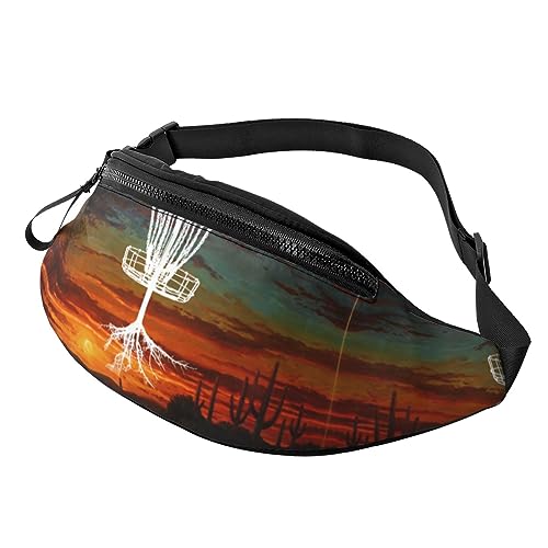 Disc Golf Tree Roots Fanny Pack, verstellbare Taillentasche, Umhängetasche, Reise-Fanny Pack für Damen und Herren von FWJZDSP