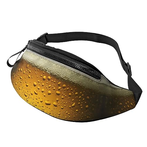 Fanny Pack mit Bier-Tapeten-Motiv, verstellbare Hüfttasche, Umhängetasche, Reise-Fanny-Pack für Damen und Herren von FWJZDSP