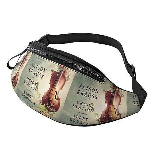 Fanny Packs Elegante Violine Hüfttasche Hüfttasche für Laufen, Wandern und Reisen, Damen und Herren von FWJZDSP