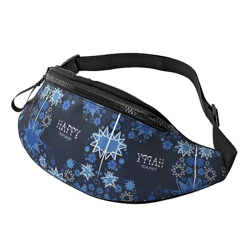 Fanny Packs Hannukah Hüfttasche, Hüfttasche für Laufen, Wandern und Reisen, Damen und Herren von FWJZDSP