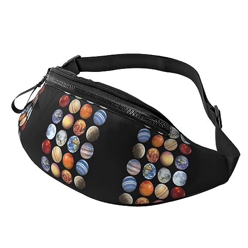 Fanny Packs Sonnensystem, Planeten, Weltraum, Wissenschaft, Astronomie, Hüfttasche, Hüfttasche für Laufen, Wandern und Reisen, Damen und Herren von FWJZDSP