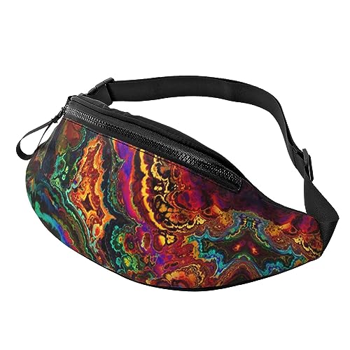 Fanny Packs Trippy Space Hüfttasche, Hüfttasche für Laufen, Wandern und Reisen, Damen und Herren von FWJZDSP