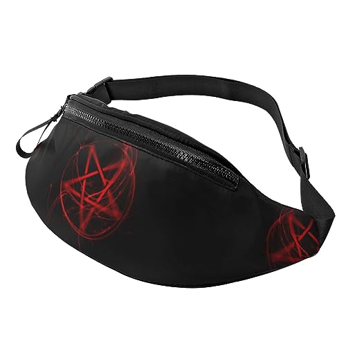 Feministische satanische Pentagramm-Fanny-Packung, verstellbare Taillentasche, Umhängetasche, Reise-Fanny-Pack für Damen und Herren von FWJZDSP