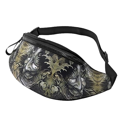 Japanische Hannya Awesome Fanny Pack, verstellbare Taillentasche, Umhängetasche, Reise-Fanny Pack für Damen und Herren von FWJZDSP