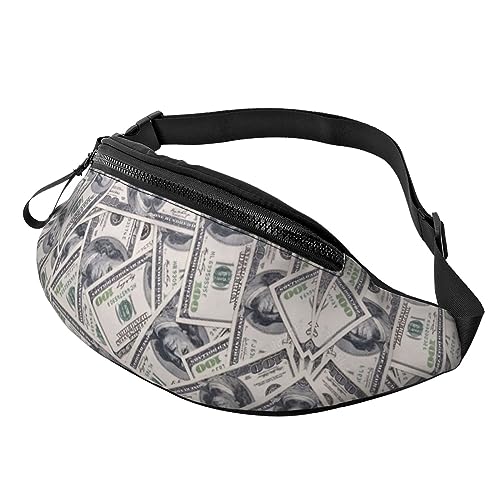 US-Dollar-Geld-Gürteltasche, modische Hüfttasche, freihändig, für Damen und Herren, zum Wandern, Laufen, Reisen von FWJZDSP