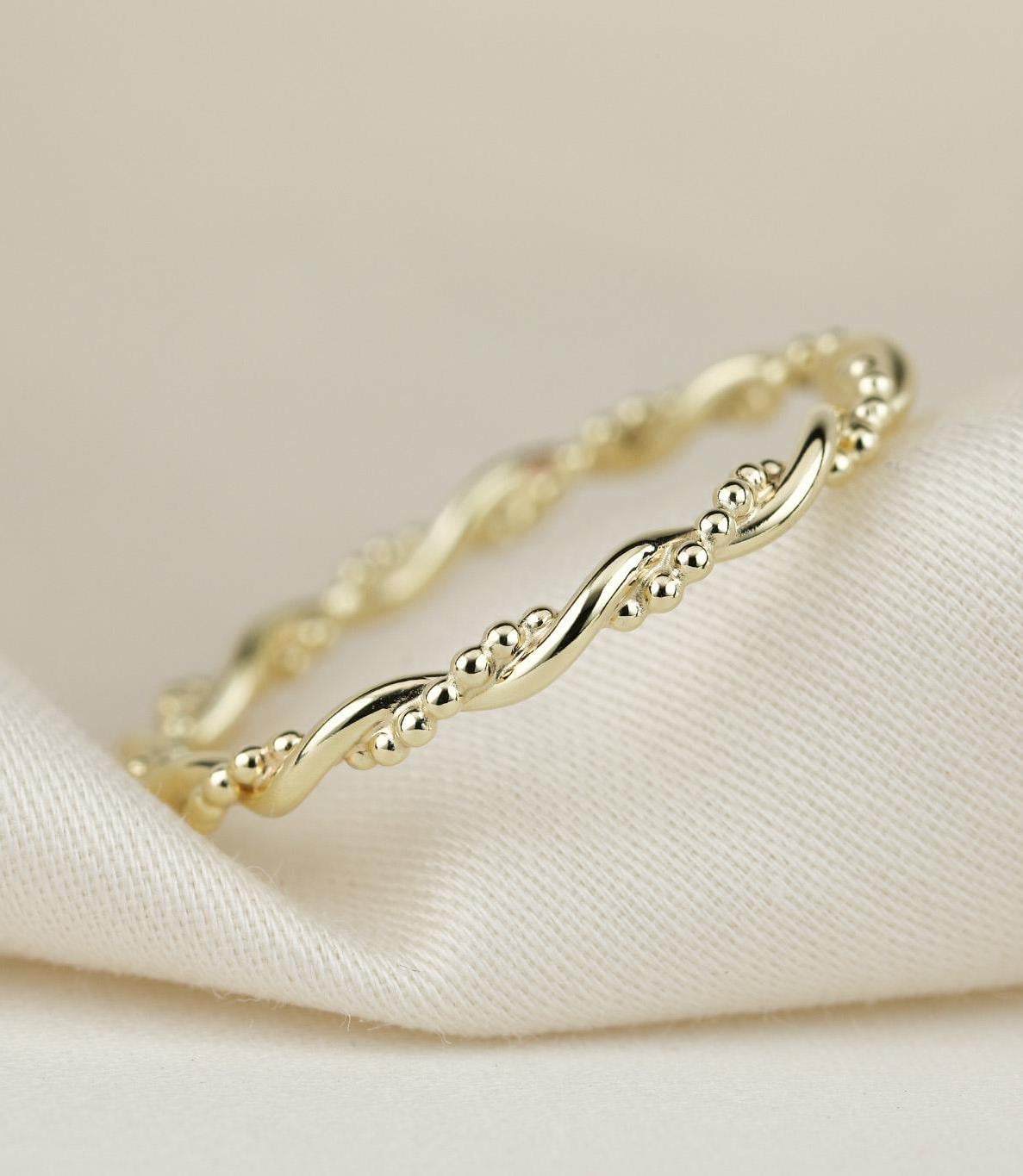 Kordelring "Valera" Gold 585 14Kt Filigraner Verlobungsring Beisteckring Vorsteckring Stapelring Ring 1.9 Mm Geschenk Kordelring "Valera" Gold 585 14Kt Filigraner Verlobungsring Beisteckring Vorsteckring Stapelring Ring 1.9 Mm Geschenk von FXBilzGoldschmiede