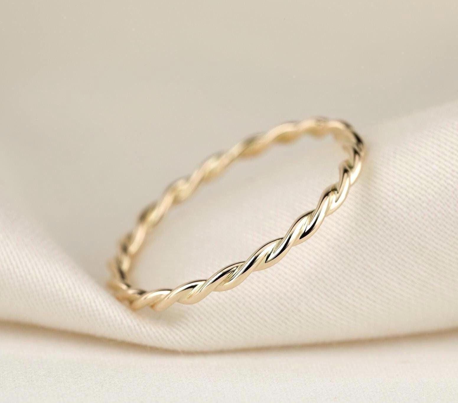Kordelring "Zoe" Rosegold 585 1.5 Mm Ring Beisteckring Vorsteckring Verlobungsring Schmuckring Geschenk Hochzeit Kordelring "Zoe" Rosegold 585 1.5 Mm Ring Beisteckring Vorsteckring Verlobungsring Schmuckring Geschenk Hochzeit von FXBilzGoldschmiede