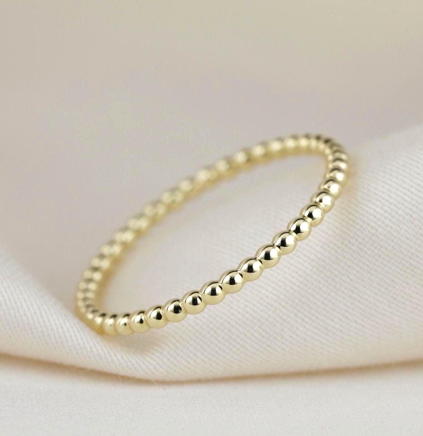 Kugelring "Tamara" Gold 585 14Kt Filigraner Verlobungsring Beisteckring Vorsteckring Stapelring Ring 1.5 Mm Geschenk Kugelring "Tamara" Gold 585 14Kt Filigraner Verlobungsring Beisteckring Vorsteckring Stapelring Ring 1.5 Mm Geschenk von FXBilzGoldschmiede