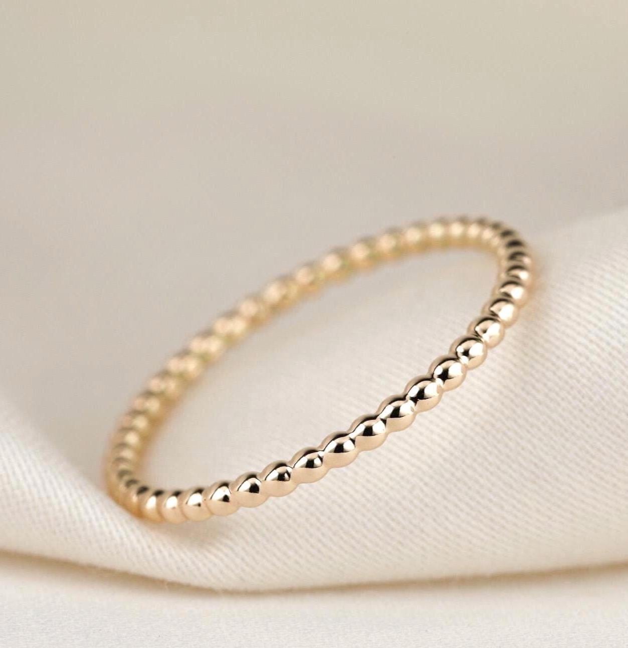 Kugelring "Tamara" Rosegold 585 14Kt Filigraner Verlobungsring Beisteckring Vorsteckring Stapelring Ring 1.5 Mm Geschenk Kugelring "Tamara" Rosegold 585 14Kt Filigraner Verlobungsring Beisteckring Vorsteckring Stapelring Ring 1.5 Mm Geschenk von FXBilzGoldschmiede