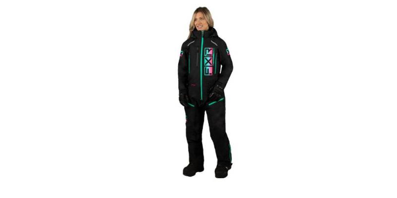 FXR Schneeoverall Recruit F.A.S.T. Insulated Damen 1-Teiler Snowmobil Kombi Wasserdicht Atmungsaktiv reflektierende reißverschluss wasserdichte von FXR