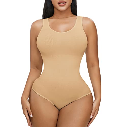 FXTYK Shape Body Damen Stark Formend U-Ausschnitt Bauchweg Bodysuit Shapewear Thong Tummy Control Formende Bodys Tanga FüR Damen von FXTYK