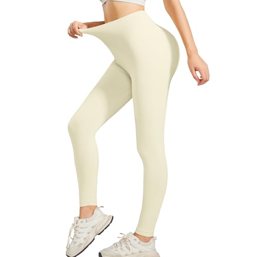 FXTYK Sport Leggings High Waist Yoga Tummy Control Lang Sportleggins Yogahose Shape Running Trousers Gym Jogginganzug Sporthose FüR Damen von FXTYK
