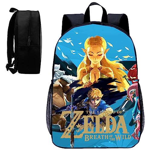 FYDZBSLZel-da Rucksäcke Kinder Schultasche, Zel-da Rucksack Schüler Schultasche, Zel-da Büchertasche 3D Cartoon Kinderrucksäcke, Schüler Tasche Mode Kinder Schultaschen von FYDZBSL