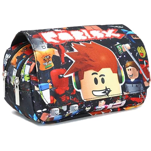FYFLYMT Rob-lox Federmäppchen Kinder,Rob-lox Große Kapazität Mäppchen,Rob-lox Studenten großem Federtasche,Anime Rob-lox Pencil Case,für Kinder Schulbedarf Geschenk von FYFLYMT