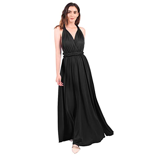 FYMNSI Damen Multiway Lange Abendkleid Hochzeit Brautjungfernkleid Bodenlang Partykleid Cocktailkleid Cabrio Wickelkleid V-Ausschnitt Festlich Kleid Rückenfrei Neckholder Maxikleid Sommer Strandkleid FYMNSI Damen Multiway Lange Abendkleid Hochzeit Brautjungfernkleid Bodenlang Partykleid Cocktailkleid Cabrio Wickelkleid V-Ausschnitt Festlich Kleid Rückenfrei Neckholder Maxikleid Sommer Strandkleid von FYMNSI