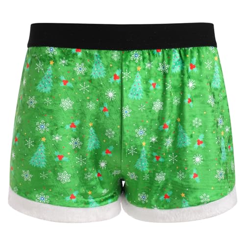 FYMNSI Herren Weihnachts Boxershorts Smat Unterw?sche Weihnachten Unterhosen M?nner Boxershorts Slip Nachtw?sche Reizw?sche Retroshorts Elastische Boxer Hipster Herrenunterw?sche Trunk Gr?n L von FYMNSI