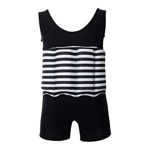 FYMNSI Kinder Badeanzug mit Schwimmhilfe Mädchen Jungen Unisex Schwimmender Shwimmanzug Bojenanzüge Entnehmbare Auftriebsbojen Ärmellos Float Anzug Einteiler Bademode Badebekleidung 18-24 Monate von FYMNSI