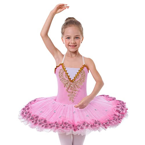 FYMNSI Kinder Mädchen Professionelles Ballett Tutu Kleid Pfannkuchen Ballettkleid Schwan Tanzkleid Schwanensee Tanz Kostüm Stickerei Tüllkleid Ballettkleidung Ballerina Bühnenkleidung Rosa 7-8 Jahre FYMNSI Kinder Mädchen Professionelles Ballett Tutu Kleid Pfannkuchen Ballettkleid Schwan Tanzkleid Schwanensee Tanz Kostüm Stickerei Tüllkleid Ballettkleidung Ballerina Bühnenkleidung Rosa 7-8 Jahre von FYMNSI