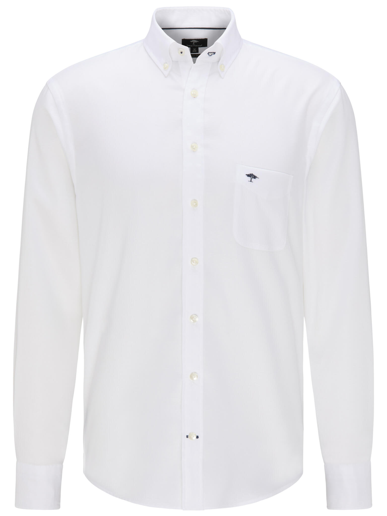 FYNCH-HATTON - All Season Oxford Shirt white - Gr. - M von FYNCH-HATTON