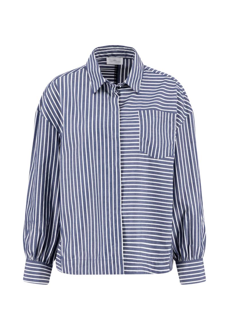 FYNCH-HATTON - BLOUSE ASYM STRIPE aura blue - Gr. - 42 von FYNCH-HATTON