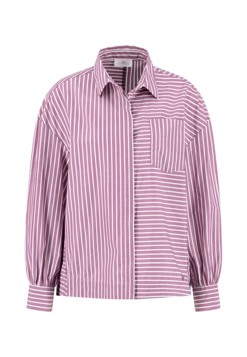 FYNCH-HATTON - BLOUSE ASYM STRIPE berry rose - Gr. - 46 von FYNCH-HATTON
