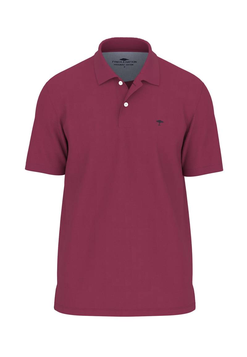 FYNCH-HATTON - Basic Polo, Premium Cotton dark crimson - Gr. - XL von FYNCH-HATTON
