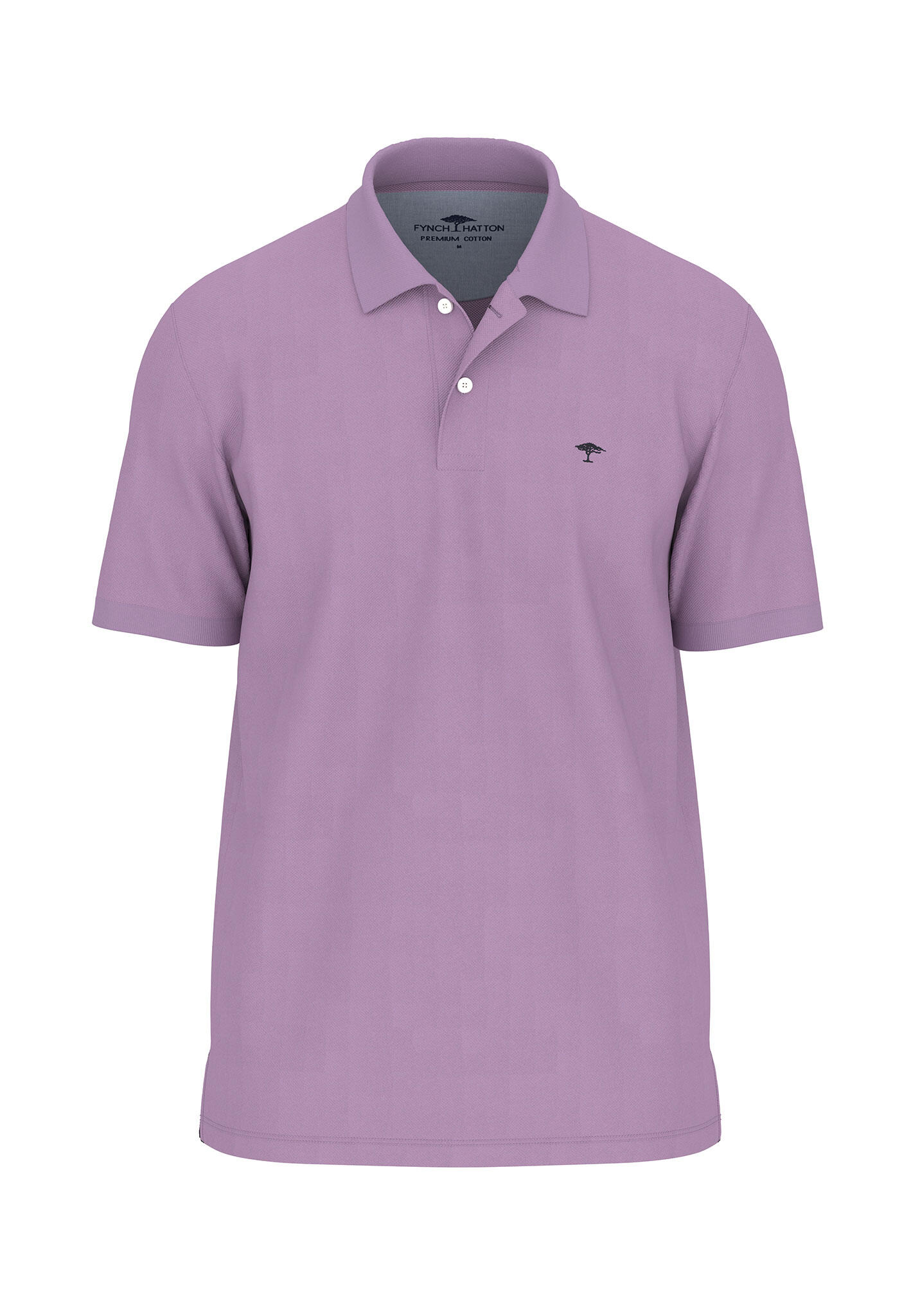 FYNCH-HATTON - Basic Polo, Premium Cotton light purple - Gr. - M von FYNCH-HATTON