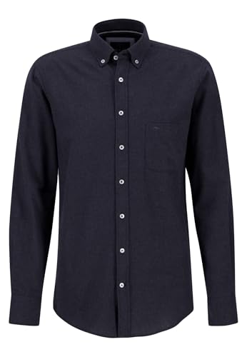 FYNCH-HATTON Baumwoll-Hemd mit Button-Down-Kragen Navy/L von FYNCH-HATTON
