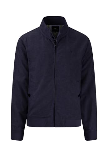 FYNCH-HATTON Blouson aus Leinen-Baumwoll-Mix mit Stehkragen dark navy/XXL von FYNCH-HATTON