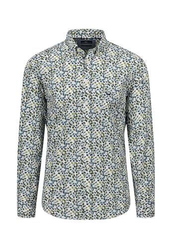 FYNCH-HATTON Hemd aus Baumwolle mit floralem Print Dark Emerald/L von FYNCH-HATTON