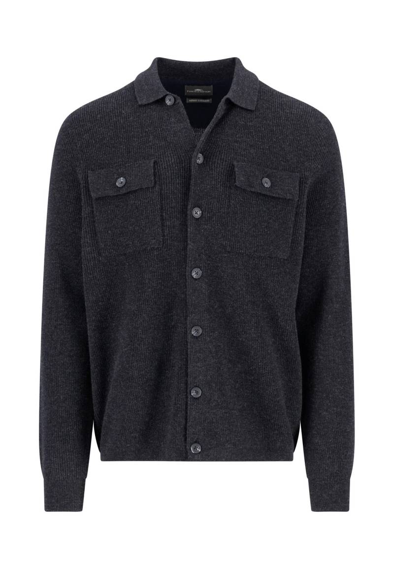 FYNCH-HATTON - Buttoned Cardigan, Merino Cashmere charcoal - Gr. - 3XL von FYNCH-HATTON