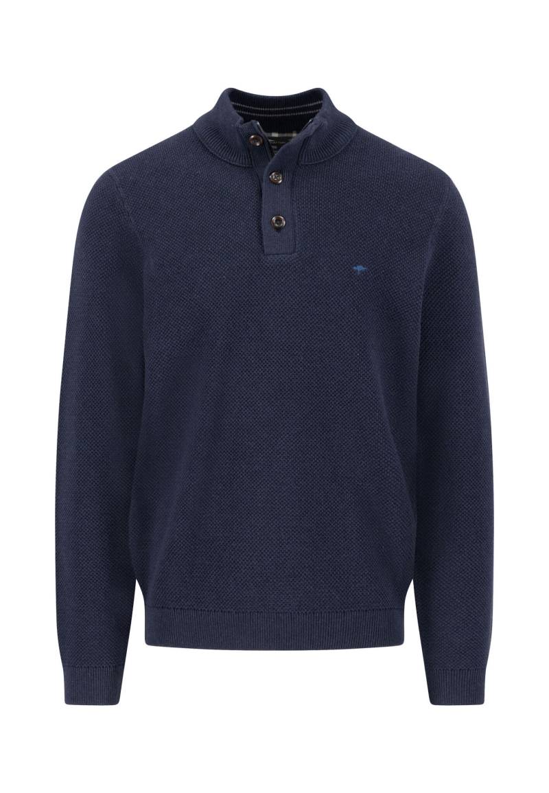 FYNCH-HATTON - Buttoned Troyer, Cotton Wool navy - Gr. - XXL von FYNCH-HATTON