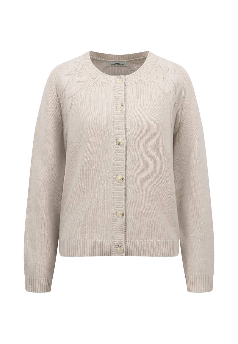 FYNCH-HATTON - CARDIGAN CABLE RAGLAN SOFTWOOL*RWS winter beige - Gr. - XXL von FYNCH-HATTON