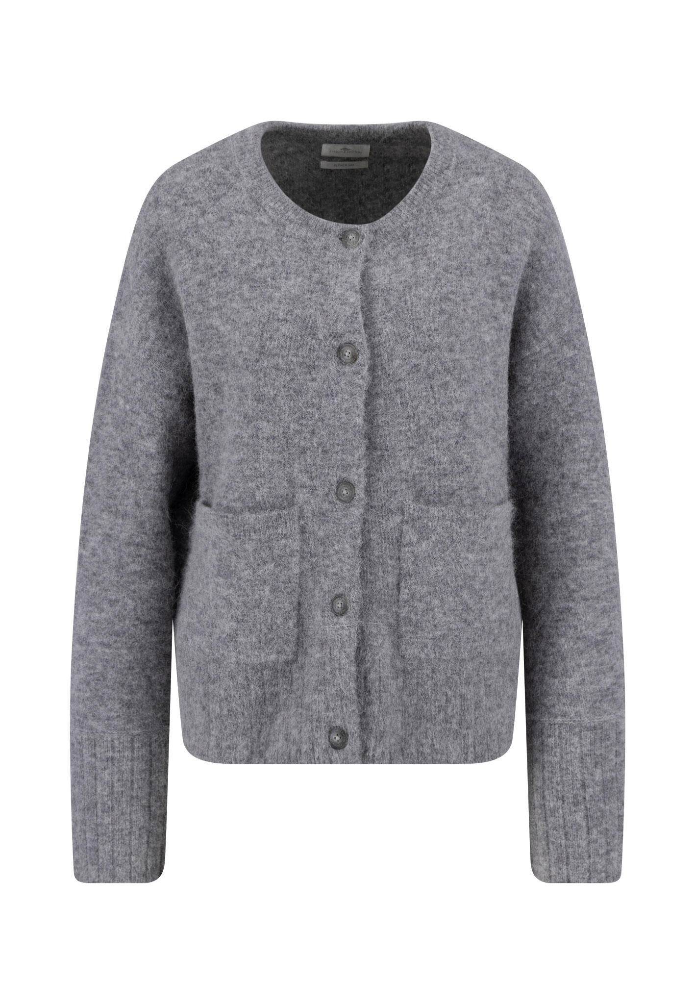 FYNCH-HATTON - CARDIGAN HAIRY YARN *RWS alloy grey - Gr. - M von FYNCH-HATTON