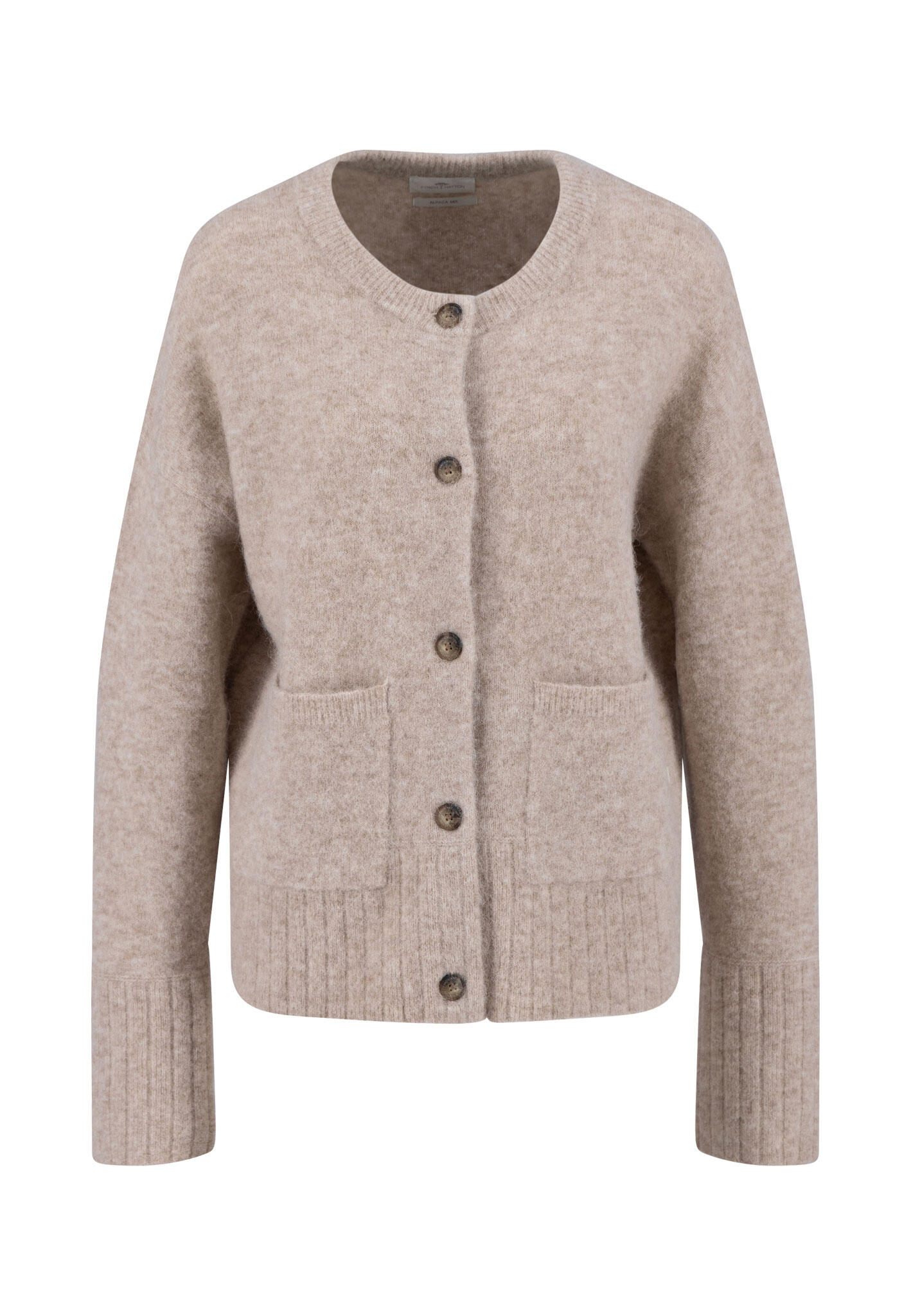 FYNCH-HATTON - CARDIGAN HAIRY YARN *RWS cappucchino - Gr. - XXL von FYNCH-HATTON