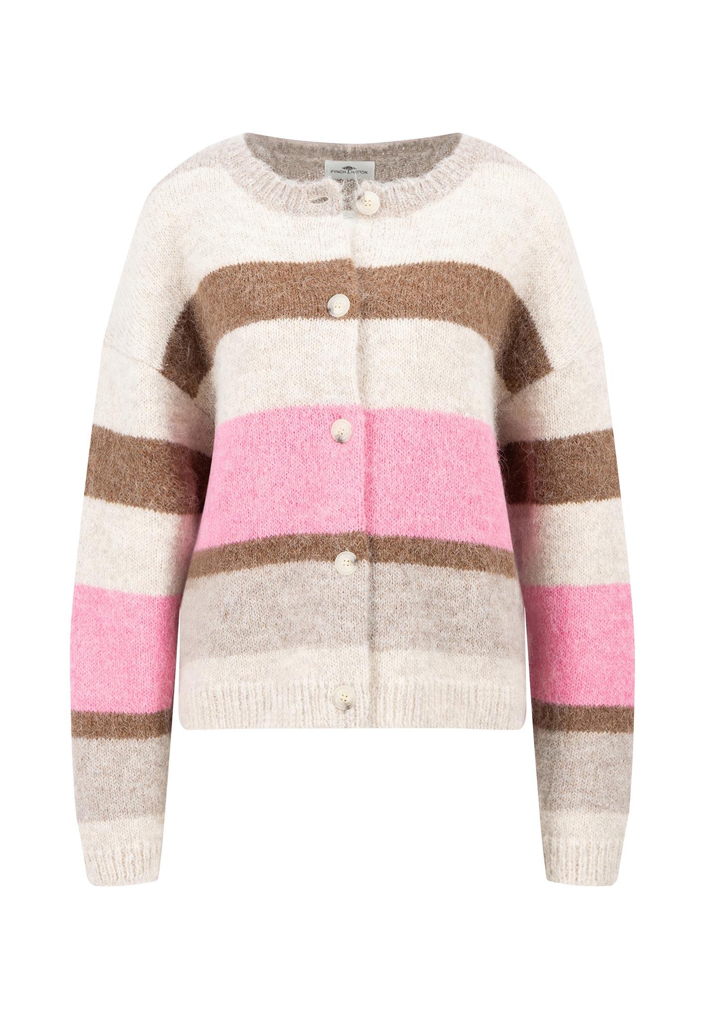 FYNCH-HATTON - CARDIGAN HEAVY YARN*RWS grey taupe - Gr. - L von FYNCH-HATTON