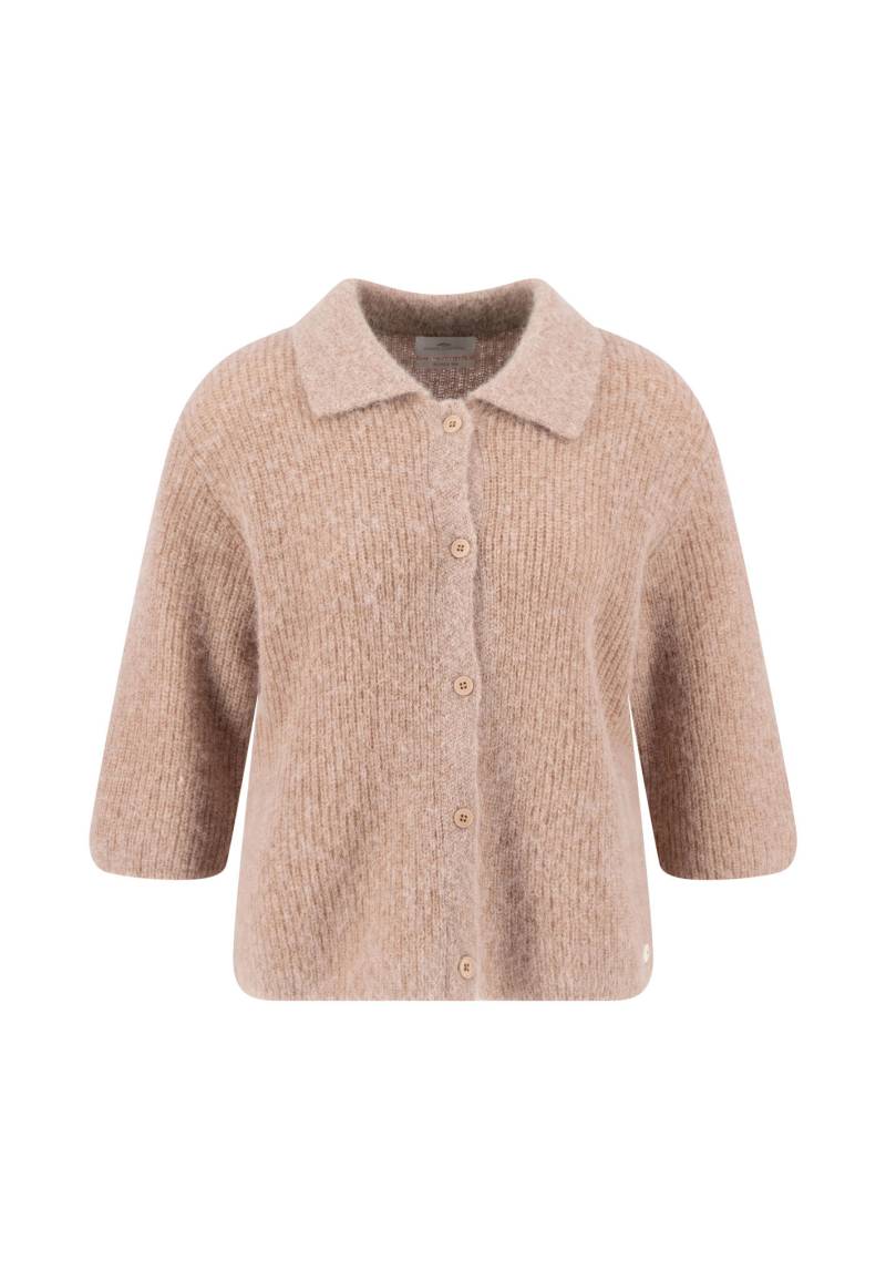 FYNCH-HATTON - CARDIGAN POLO COLLAR cappucchino - Gr. - L von FYNCH-HATTON