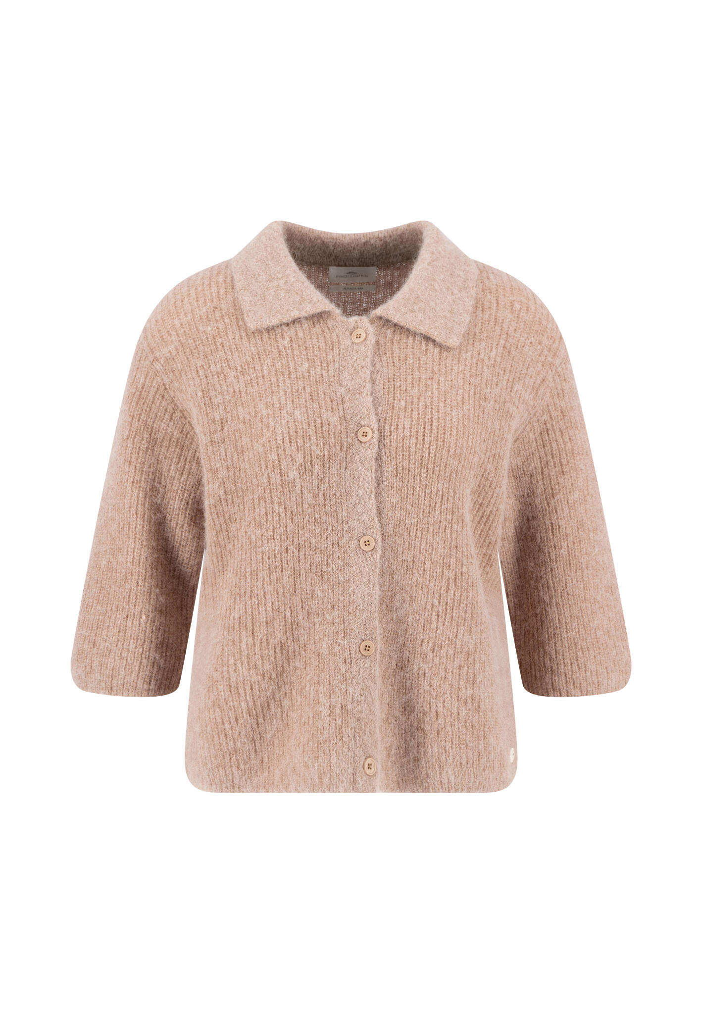 FYNCH-HATTON - CARDIGAN POLO COLLAR cappucchino - Gr. - M von FYNCH-HATTON