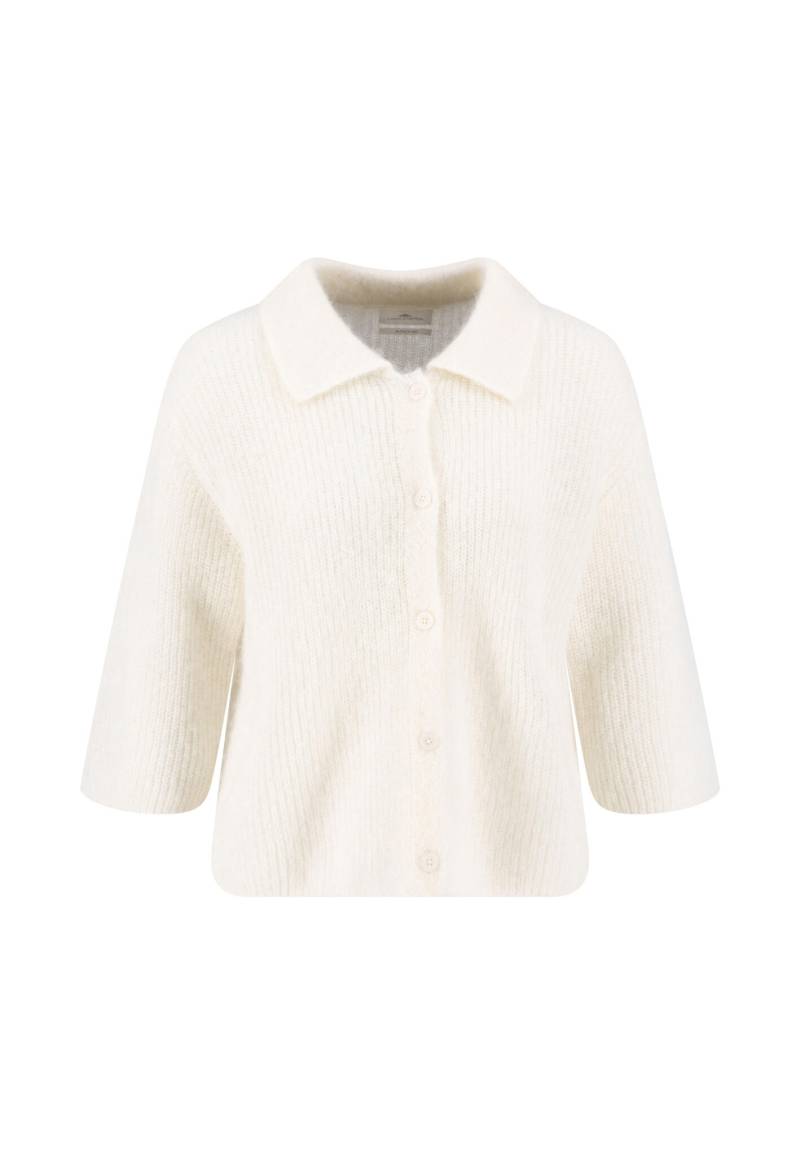 FYNCH-HATTON - CARDIGAN POLO COLLAR milk - Gr. - M von FYNCH-HATTON