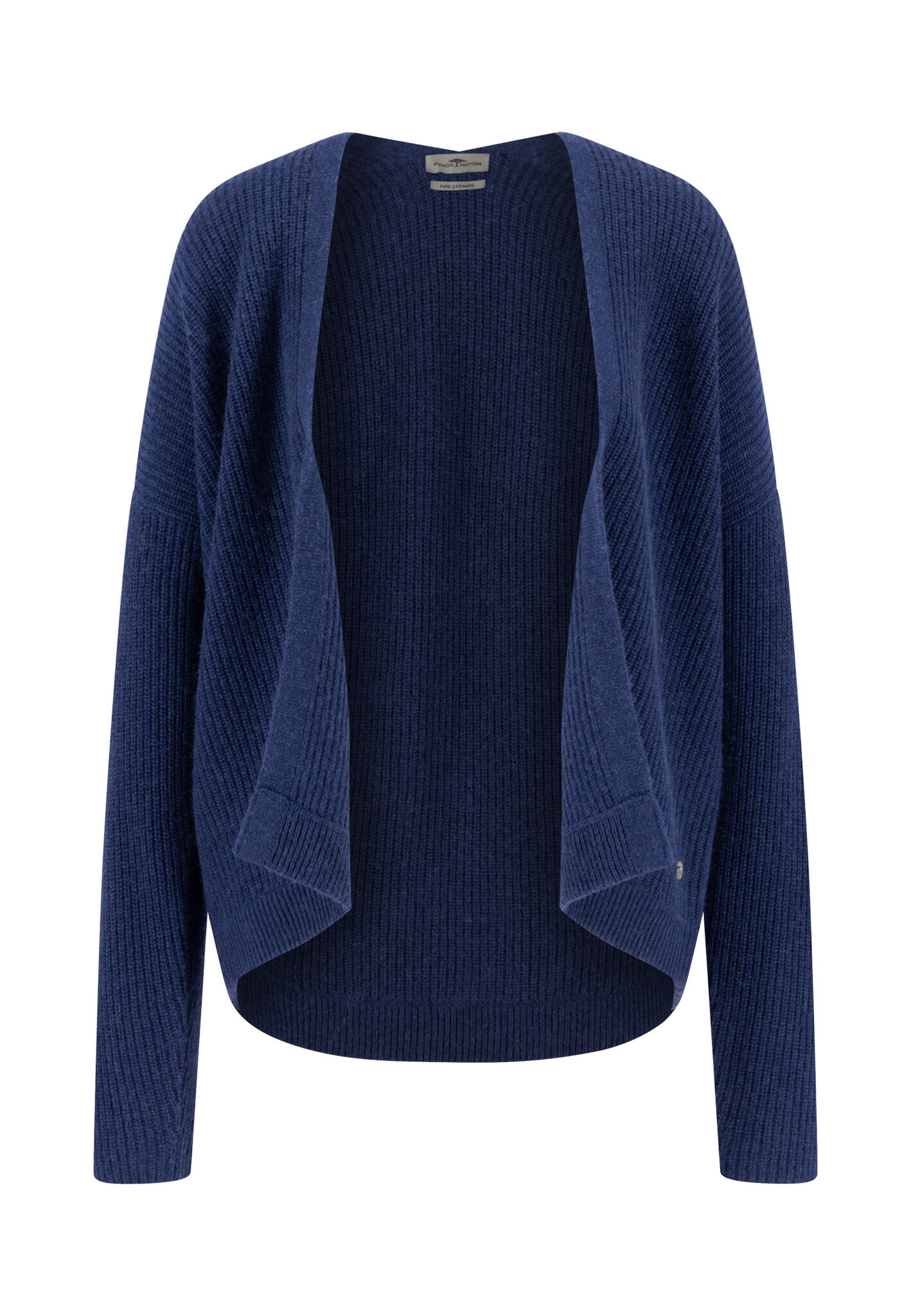 FYNCH-HATTON - CARDIGAN RIB CASHMERE aura blue - Gr. - XL von FYNCH-HATTON