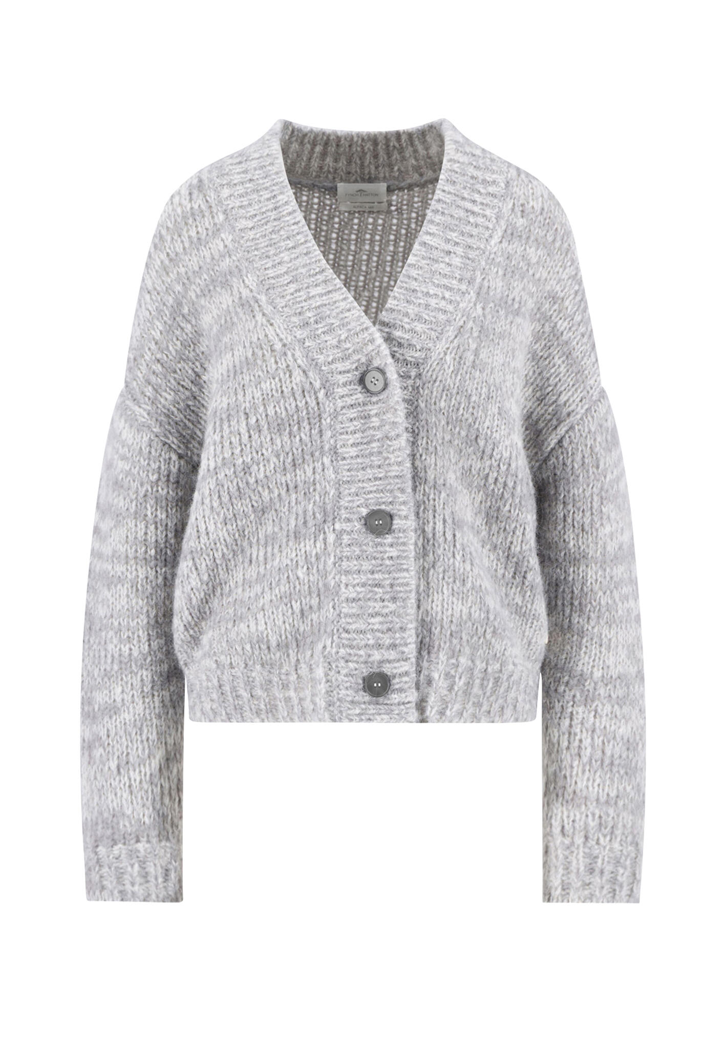 FYNCH-HATTON - CARDIGAN TWO TONE *RWS alloy grey - Gr. - XS von FYNCH-HATTON