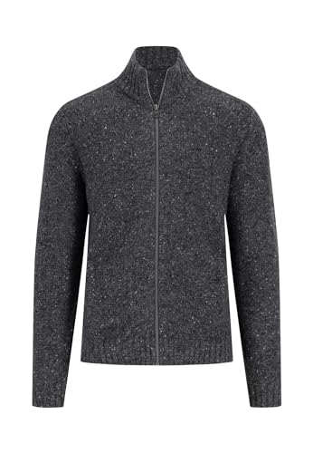 FYNCH-HATTON Cardigan-Button 1310347 - Cardigan aus Donegal-Strick Steel 3XL von FYNCH-HATTON