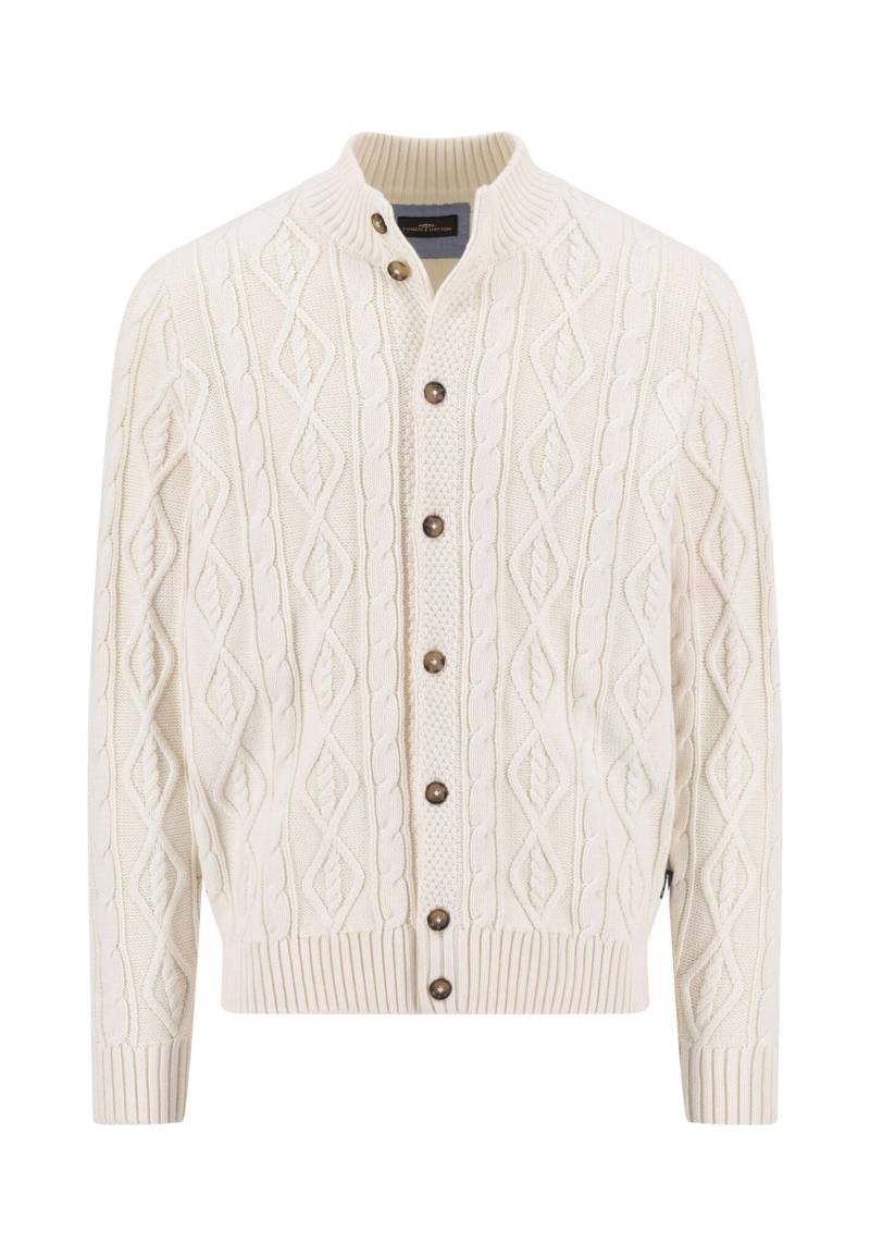 FYNCH-HATTON - Cardigan Buttoned, Coastal Cable new offwhite - Gr. - L von FYNCH-HATTON