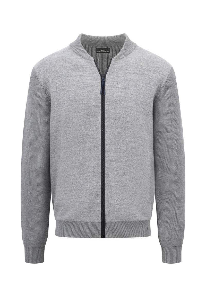 FYNCH-HATTON - Cardigan College, Boiled Wool steel - Gr. - XXL von FYNCH-HATTON