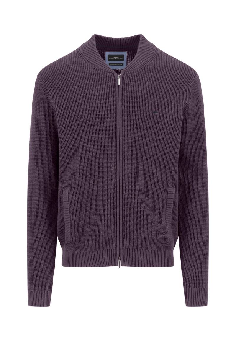 FYNCH-HATTON - Cardigan College, Struc, Supersoft aubergine - Gr. - M von FYNCH-HATTON