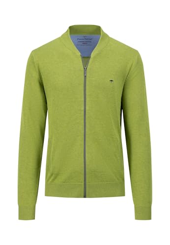 FYNCH-HATTON Feinstrick-Cardigan mit College-Kragen Leaf Green/XXL von FYNCH-HATTON