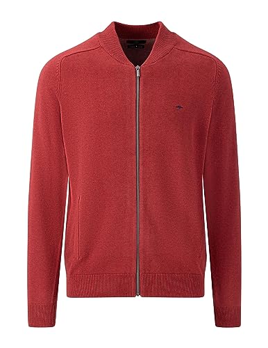 FYNCH-HATTON Cardigan-Zip - Cardigan mit College-Kragen 1314204 Scarlet M von FYNCH-HATTON