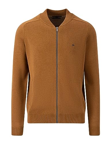 FYNCH-HATTON Cardigan-Zip - Cardigan mit College-Kragen 1314204 Walnut Brown L von FYNCH-HATTON