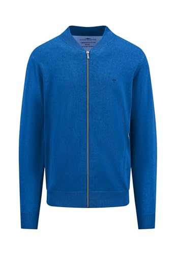 FYNCH-HATTON Strickjacke aus Baumwolle mit Collegekragen Strong Blue/XL von FYNCH-HATTON