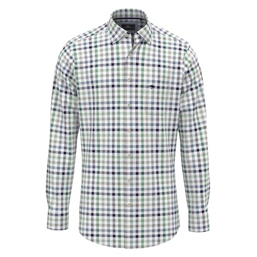 FYNCH-HATTON Kariertes Hemd mit Button-Down-Kragen Grass Green / 3XL von FYNCH-HATTON
